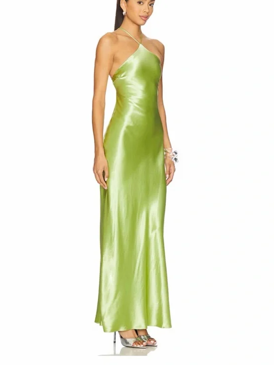 REVOLVE - Lima Maxi Dress in Lime Green - Line & Dot - Picture 3 of 6